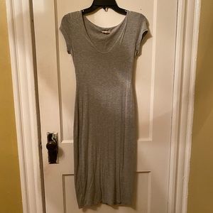See You Monday Gray Maxi Dress